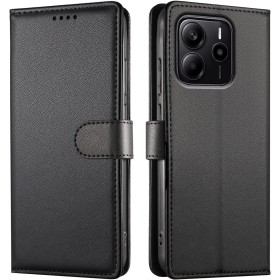 JUNETOP Funda para Xiaomi Redmi Note 14 4G (Versión ES Europea), Carcasa Libro con Tapa Piel Cuero PU de Calidad [Protección