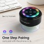 Xleader Altavoz Bluetooth para Ducha con Luz, Impermeable IPX7, Mini Altavoz Bluetooth Potente Pequeño con Ventosa y Microfono,