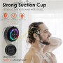Xleader Altavoz Bluetooth para Ducha con Luz, Impermeable IPX7, Mini Altavoz Bluetooth Potente Pequeño con Ventosa y Microfono,