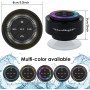 Xleader Altavoz Bluetooth para Ducha con Luz, Impermeable IPX7, Mini Altavoz Bluetooth Potente Pequeño con Ventosa y Microfono,