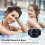 Xleader Altavoz Bluetooth para Ducha con Luz, Impermeable IPX7, Mini Altavoz Bluetooth Potente Pequeño con Ventosa y Microfono,