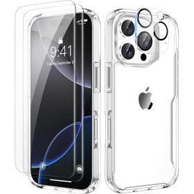 ORETECH para Funda iPhone 16 Pro Max, con [2X Protector de Pantalla][1X Cámara Protector de Pantalla] Antigolpes Antichoque