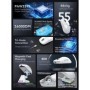 Ratón Bluetooth Attack Shark X6 PAW3395, conexión triple modo, Base de