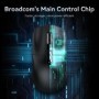 Ratón Bluetooth Attack Shark X6 PAW3395, conexión triple modo, Base de