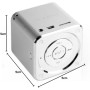 Altavoz portátil MusicMan Mini Soundstation - Reproductor de MP3, USB, soporte de tarjetas MicroSD, batería recargable de 5