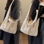 JSTHHTT Bolso De Hombro De Punto Para Mujer, Bolso de Playa de Malla, Grande para Playa, Bolsa de Ganchillo, Bolso Informal