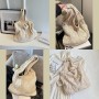 JSTHHTT Bolso De Hombro De Punto Para Mujer, Bolso de Playa de Malla, Grande para Playa, Bolsa de Ganchillo, Bolso Informal