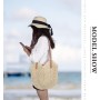 LUI SUI Bolso de Hombro de Paja para Mujer Bolsos de Paja Tejidos a Mano Bolso de Mano con asa Bolsos de Paja de Playa de Verano