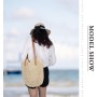 LUI SUI Bolso de Hombro de Paja para Mujer Tejido a Mano - Bolso de Mano Con Asa de Playa de Verano - Cruzado Bohemio Monederos