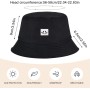 SEFIRST 2 Piezas Gorro Pescador Hombre Mujer, Bucket Hat Algodón Plegable Sombrero de Cubo Verano Sombrero de Pesca Sombrero de
