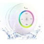 LEICKE Altavoz Bluetooth Ducha, MP3 Altavoz, Bluetooth Musica Altavoz,Lector microSD, Radio Obra, 8h de Música,Altavoz baño,