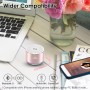 Xleader Actualizar Altavoces Bluetooth Resistente al Agua ip67 Altavoces Inalámbricos Portátiles con luz led RGB, con Radiadores