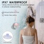 Xleader Actualizar Altavoces Bluetooth Resistente al Agua ip67 Altavoces Inalámbricos Portátiles con luz led RGB, con Radiadores