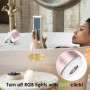 Xleader Actualizar Altavoces Bluetooth Resistente al Agua ip67 Altavoces Inalámbricos Portátiles con luz led RGB, con Radiadores