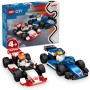 LEGO City Coches de F1 Williams Racing y Haas F1, Set con Coches de Carreras de Fórmula 1 de Juguete, 2 Maquetas de Vehículos y