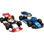 LEGO City Coches de F1 Williams Racing y Haas F1, Set con Coches de Carreras de Fórmula 1 de Juguete, 2 Maquetas de Vehículos y