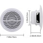 Herdio Altavoces de Techo de 6,5 Pulgadas y 120 vatios, Altavoces Marinos de Sonido estéreo de 2 vías Impermeables para