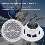 Herdio Altavoces de Techo de 6,5 Pulgadas y 120 vatios, Altavoces Marinos de Sonido estéreo de 2 vías Impermeables para