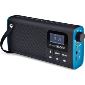 Radio FM portátil 3 en 1, Altavoz Bluetooth, Batería Recargable y Reproductor de Audio Desde Tarjeta Micro SD. Smart Radio de