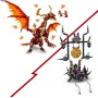 Lego Ninjago Dragón Fuente del Movimiento de Juguete, Juego Ninja de Aventuras y Lucha con 6 Minifiguras Inc. Kai y Espada