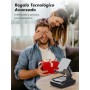 Rolgno Altavoz Bluetooth Inalambrico con Soporte Movil, Antideslizante & Sonido Envolvente HD, Altavoz Bluetooth Portatil &
