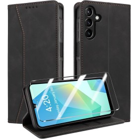 QHOHQ Funda para Samsung Galaxy A16 4G / A16 5G / A26 5G + Protector de Pantalla, [Protección RFID] Avanzado PU Piel Carcasa,