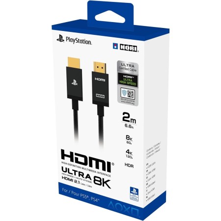 HORI - Cable HDMI de ultra alta velocidad para PlayStation 5 (2 m) - Licencia oficial