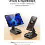 Rolgno Altavoz Bluetooth Inalambrico con Soporte Movil, Antideslizante & Sonido Envolvente HD, Altavoz Bluetooth Portatil &