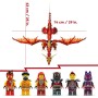 Lego Ninjago Dragón Fuente del Movimiento de Juguete, Juego Ninja de Aventuras y Lucha con 6 Minifiguras Inc. Kai y Espada