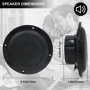 Herdio 2 uds 4 pulgadas Kit de altavoces Bluetooth de techo resistente