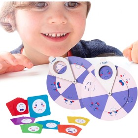 Emotion Wheel, Mental Health Emotion Wheel, Color-Coded Feelings Wheel for Emotional Intelligence, Interactive Emotion Learning