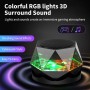 vsshe G300 Altavoz Bluetooth magnético, Altavoz Bluetooth portátil con luz de Color Multicolor RGB, Soporte para teléfono, para