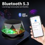 vsshe G300 Altavoz Bluetooth magnético, Altavoz Bluetooth portátil con luz de Color Multicolor RGB, Soporte para teléfono, para