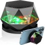 vsshe G300 Altavoz Bluetooth magnético, Altavoz Bluetooth portátil con luz de Color Multicolor RGB, Soporte para teléfono, para