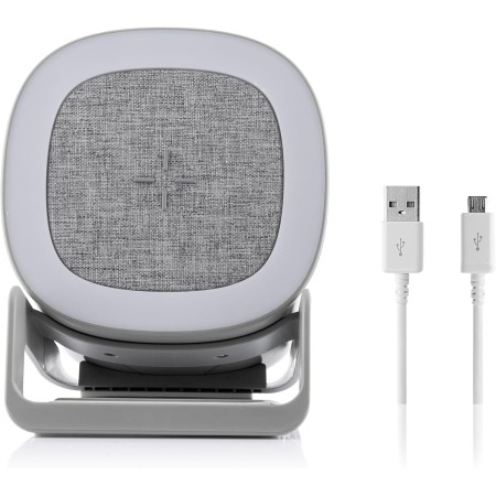 InnovaGoods Altavoz Cargador Inalámbrico con LED Souwis