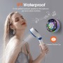 Altavoz Bluetooth 5.3 para Ducha Con Luces RGB y Ventosa - 8 Horas Estéreo USB-C, IP7 Impermeable, Portátil para Baño, Piscina,