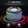 Altavoz Bluetooth 5.3 para Ducha Con Luces RGB y Ventosa - 8 Horas Estéreo USB-C, IP7 Impermeable, Portátil para Baño, Piscina,