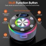 Altavoz Bluetooth 5.3 para Ducha Con Luces RGB y Ventosa - 8 Horas Estéreo USB-C, IP7 Impermeable, Portátil para Baño, Piscina,