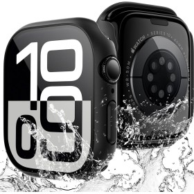 TAURI Paquete de 2 Estuches Impermeables Diseñados para Apple Watch Series 10 46 mm, [Certificado IP67 a Prueba de Agua] con