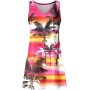 Vestidos Mujer Verano Sin Mangas Cuello Redondo Tirantes Vestido de Playa Largo Elegante Bohemio Floral Dress con Bolsillos