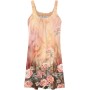 Vestidos Mujer Verano Sin Mangas Cuello Redondo Tirantes Vestido de Playa Largo Elegante Bohemio Floral Dress con Bolsillos
