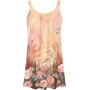 Vestidos Mujer Verano Sin Mangas Cuello Redondo Tirantes Vestido de Playa Largo Elegante Bohemio Floral Dress con Bolsillos