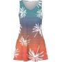 Vestidos Mujer Verano Sin Mangas Cuello Redondo Tirantes Vestido de Playa Largo Elegante Bohemio Floral Dress con Bolsillos