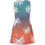 Vestidos Mujer Verano Sin Mangas Cuello Redondo Tirantes Vestido de Playa Largo Elegante Bohemio Floral Dress con Bolsillos