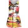 Vestidos Mujer Verano Sin Mangas Cuello Redondo Tirantes Vestido de Playa Largo Elegante Bohemio Floral Dress con Bolsillos