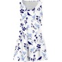 Vestidos Mujer Verano Sin Mangas Cuello Redondo Tirantes Vestido de Playa Largo Elegante Bohemio Floral Dress con Bolsillos