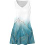 Vestidos Mujer Verano Sin Mangas Cuello Redondo Tirantes Vestido de Playa Largo Elegante Bohemio Floral Dress con Bolsillos