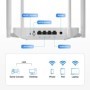 DBIT-enrutador Wifi AC1200 de 2,4 GHz y 5,8 GHz, enrutador inalámbrico