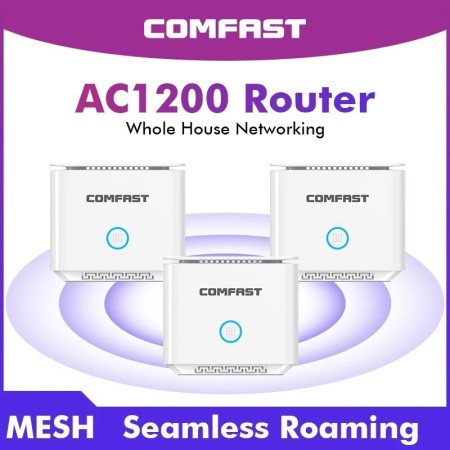 Comfast-enrutador de malla de doble banda AC1200 Gigabit, 11AC enrutad