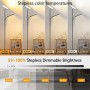 Lámpara de Pie LED Regulable de 42 W, Lamparas de Pie Para Salon Superbrillante de 4000 LM Para Sala de Estar Con Luz de
